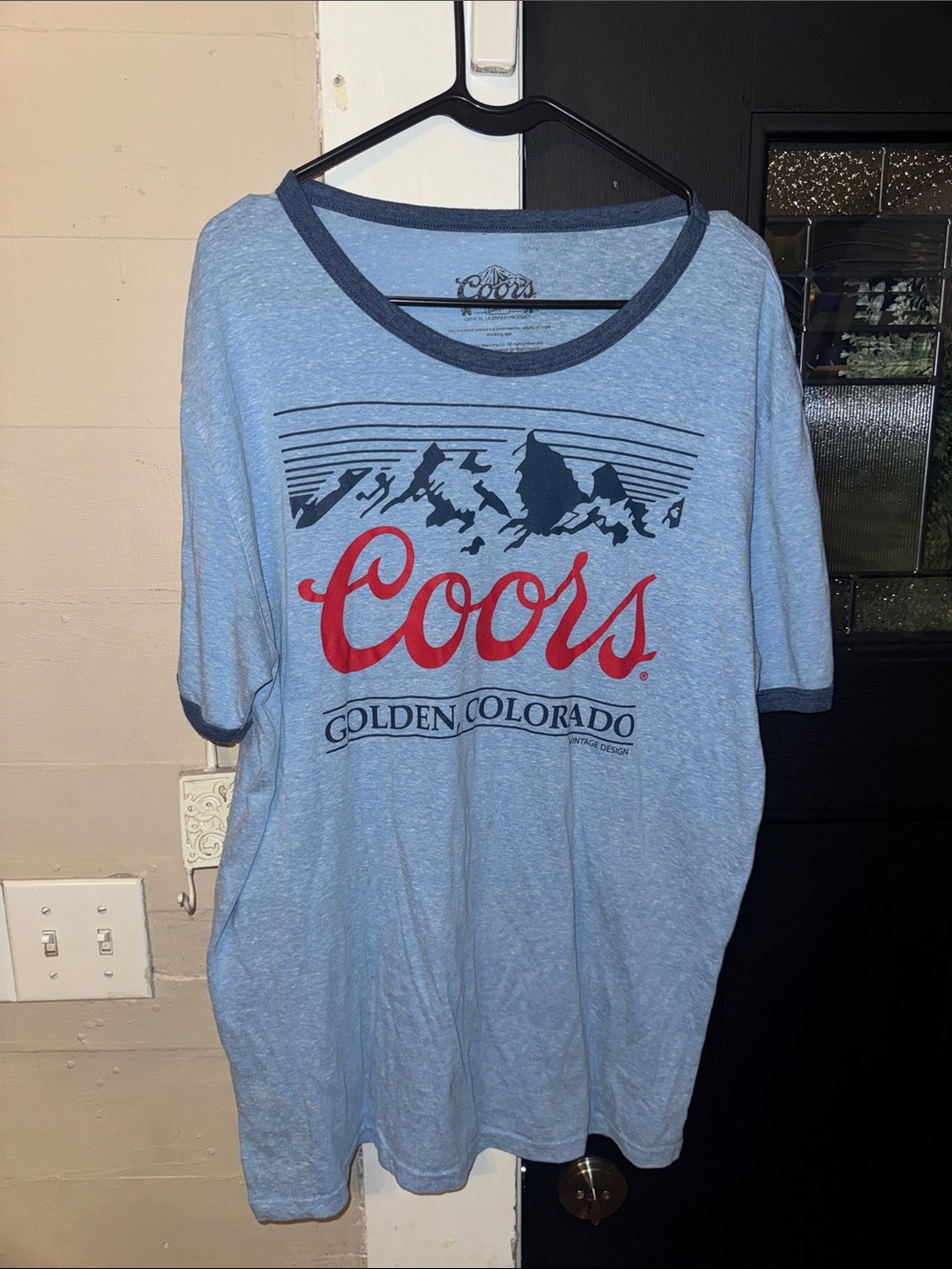 Coors Golden Colorado Graphic Tee - Light Blue XL